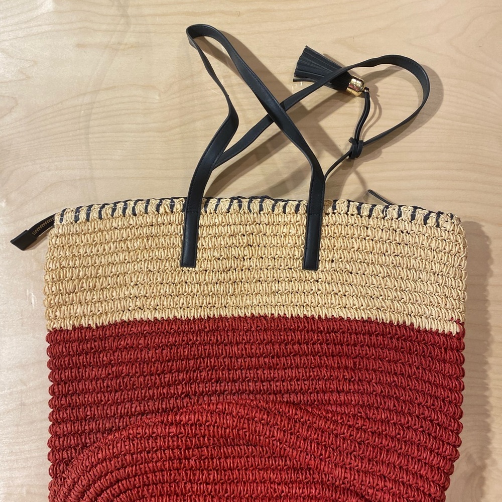 Talbots Red and Tan Shoulder Bag - Picture 6 of 11